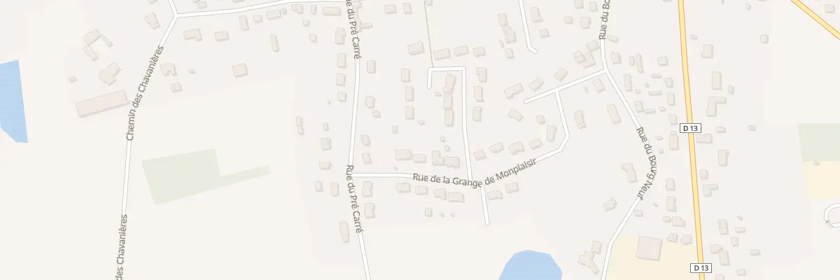 Plan du 4 Rue de la Grange Monplaisir à Dhuizon