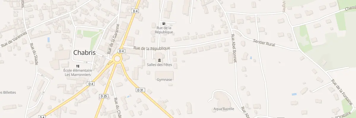 Plan du 10 Rue de la République à Chabris
