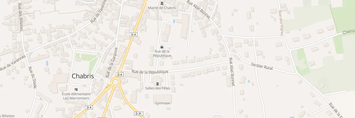 Plan du 15 Rue de la République à Chabris