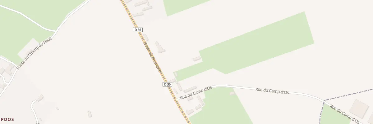 Plan du 1825 Rte de Formerie à Conteville