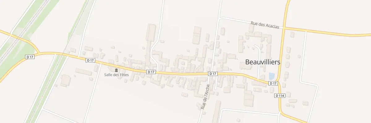 Plan du 33 Rue de Paris à Beauvilliers