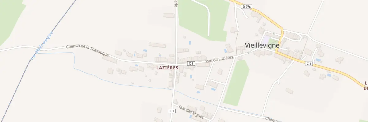 Plan du 226 Rue de Lazières à Vieillevigne