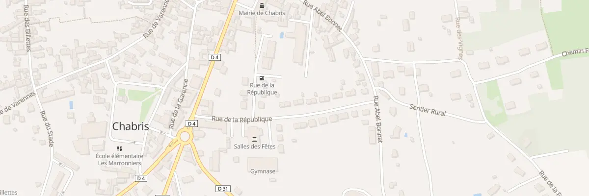 Plan du 17 Rue de la République à Chabris