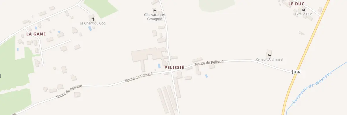 Plan du 139 Pelissie à Cavagnac