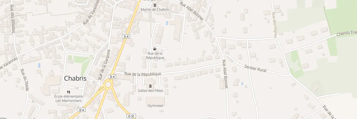 Plan du 19 Rue de la République à Chabris