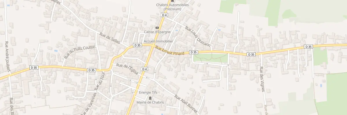 Plan du 8 Rue Ernest Pinard à Chabris