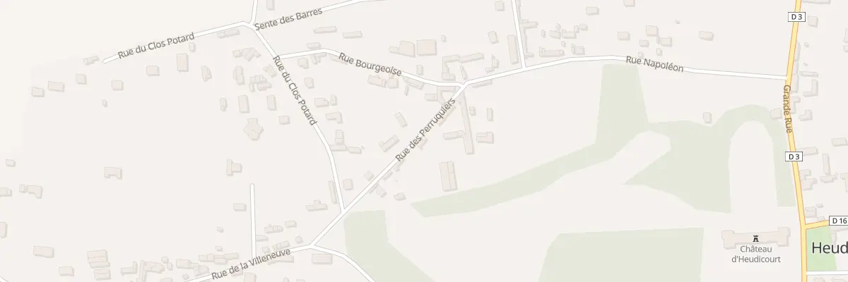 Plan du 3 Rue des Perruquiers à Heudicourt