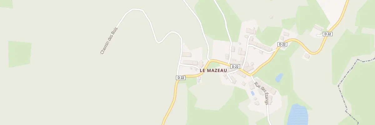 Plan du 5093 Le Mazeau à Auriat