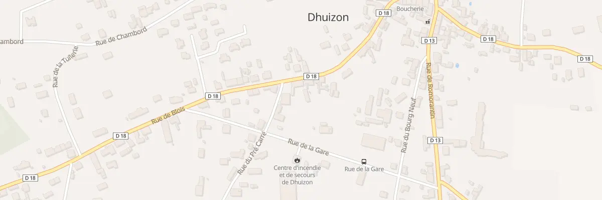 Plan du 20 Rue de Blois à Dhuizon