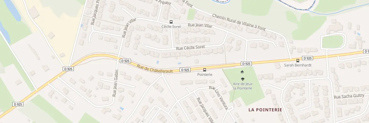 Plan du 19 Rue Cécile Sorel à Châteauroux