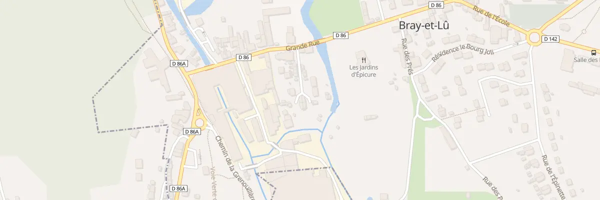 Plan du 12 Imp de l’Église à Bray-et-Lû