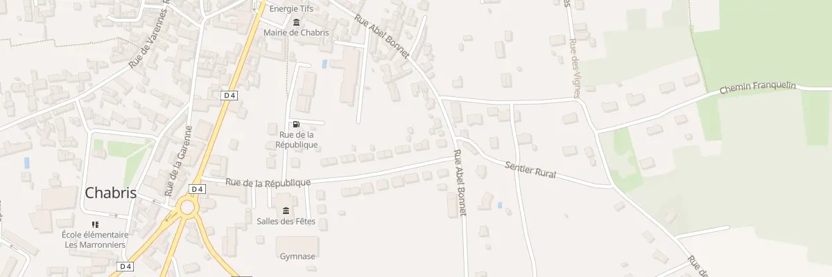 Plan du 33 Rue de la République à Chabris