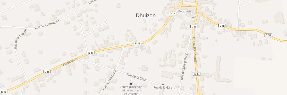 Plan du 14 Rue de Blois à Dhuizon