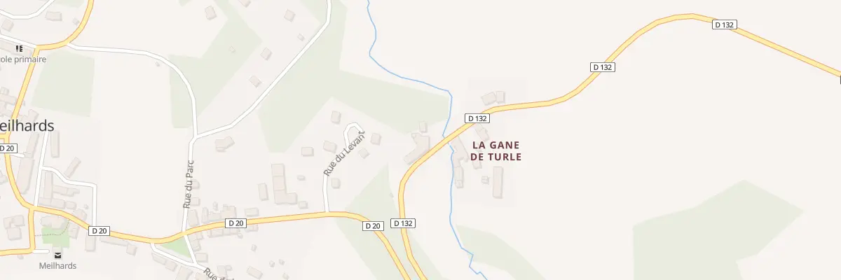 Plan du 5180 Gane de Turle à Meilhards