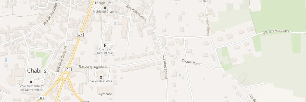 Plan du 35 Rue de la République à Chabris