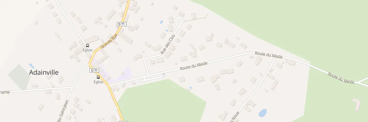 Plan du 1 Rte du Mesle à Adainville