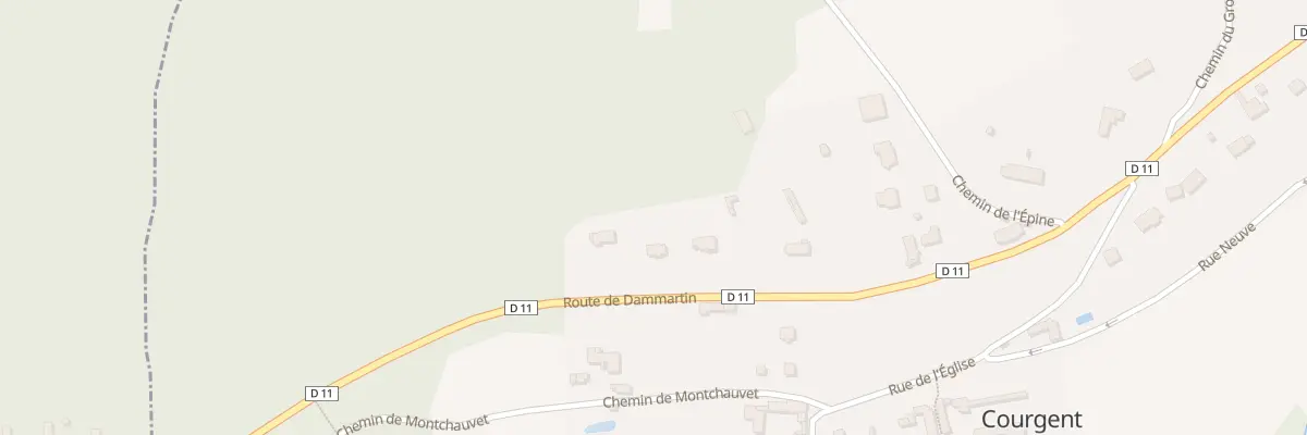 Plan du 29 Rte de Dammartin à Courgent