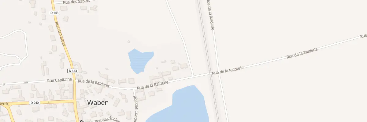Plan du 25 Rue de la Raiderie à Waben