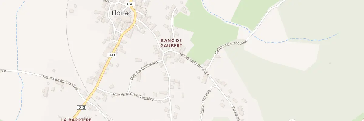 Plan du 5098 Banc de Gaubert à Floirac