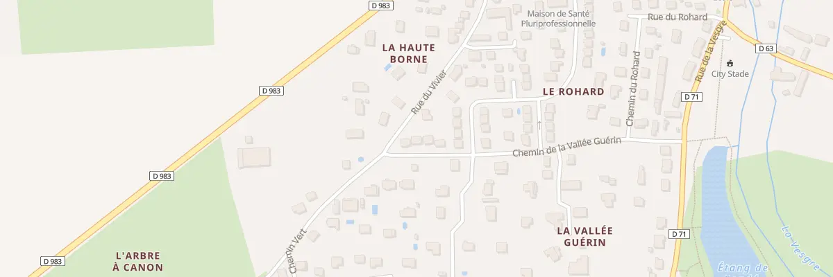 Plan du 16 Rue de la Vallee Guerin à Condé-sur-Vesgre