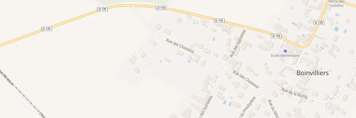 Plan du 2B Rue des Closeaux à Boinvilliers