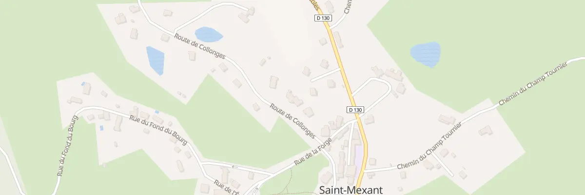 Plan du 2B Rte de Collonges à Saint-Mexant