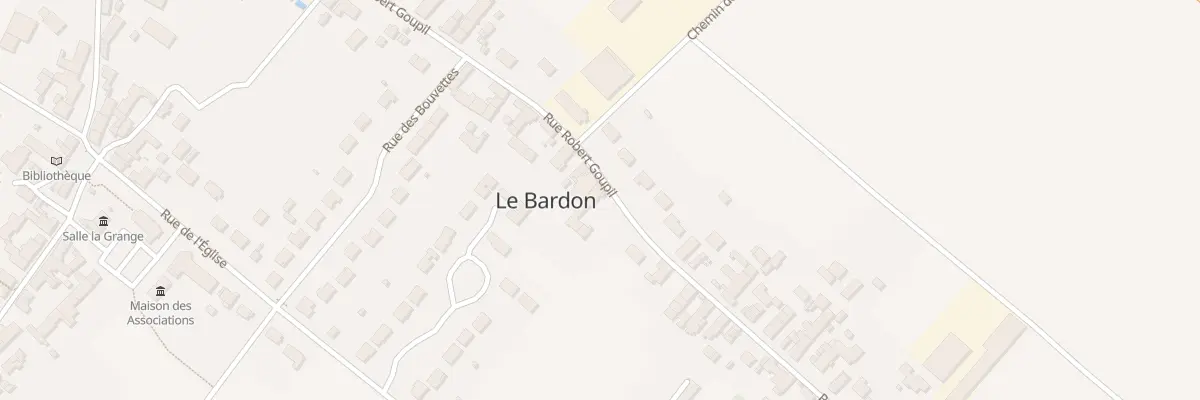 Plan du 107 Rue du Bourg au Bardon