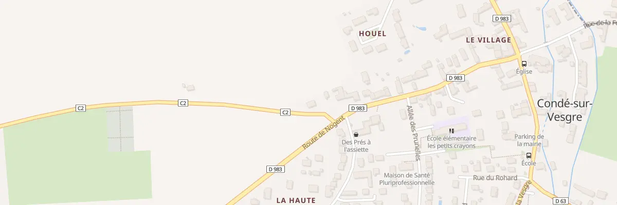 Plan du 34 Rue du Vieux Village à Condé-sur-Vesgre