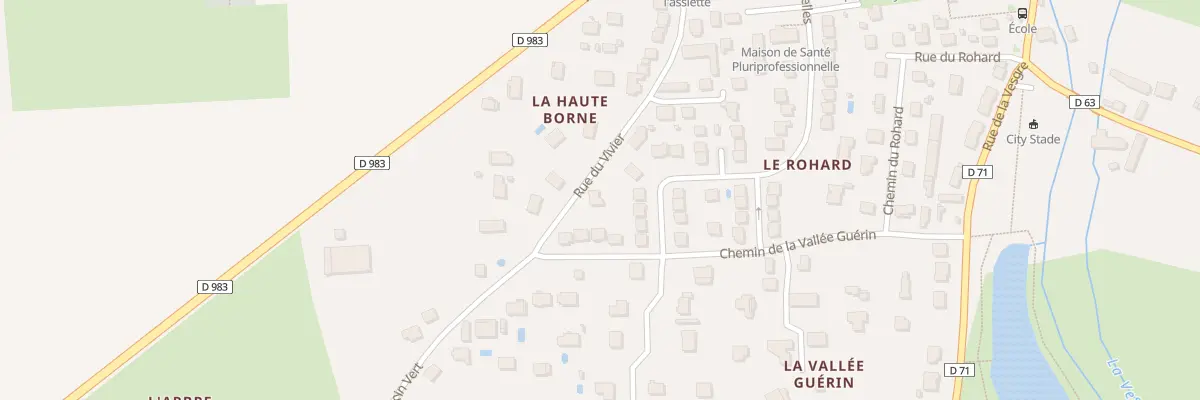 Plan du 2 Rue du Vivier à Condé-sur-Vesgre