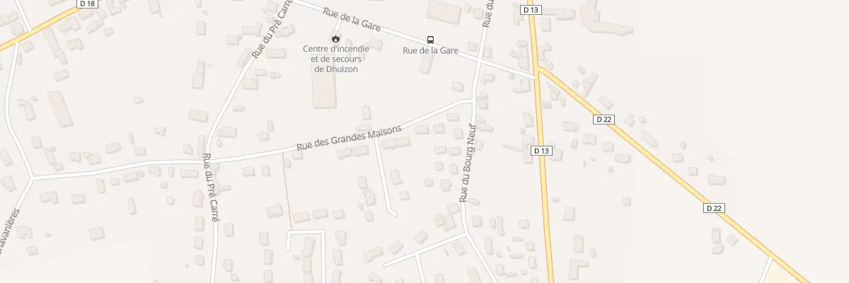Plan du 4 Rue des Grandes Maisons à Dhuizon