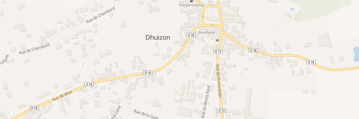 Plan du 10 Rue de Blois à Dhuizon