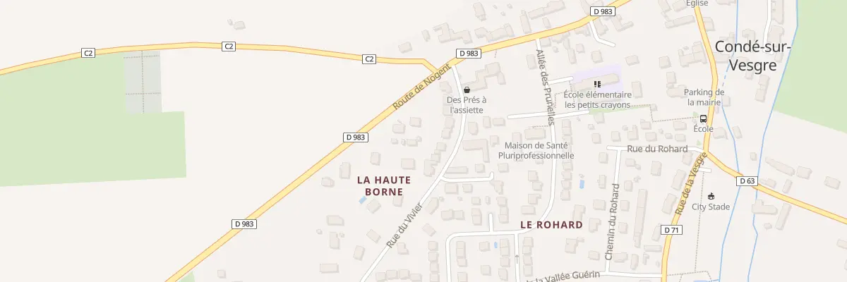 Plan du 13 Rue du Vivier à Condé-sur-Vesgre
