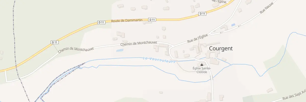 Plan du 5005 Che de Montchauvet à Courgent