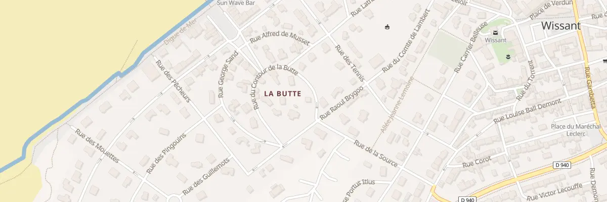 Plan du 1 Rue du Contour de la Butte à Wissant