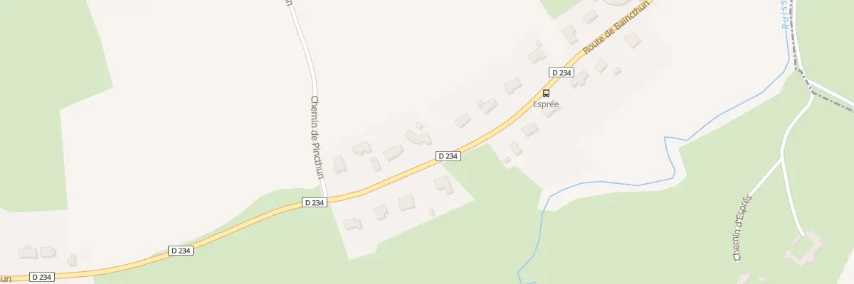 Plan du 711 Rte de Baincthun à Echinghen