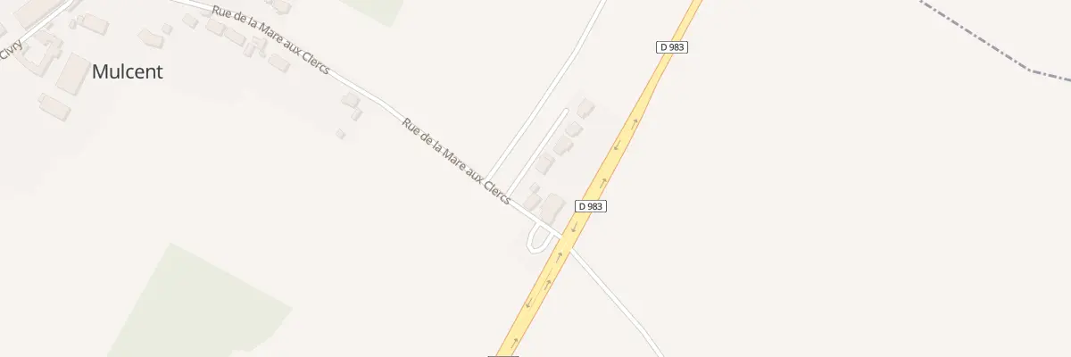Plan du 2 Imp de la Mare aux Clercs à Mulcent