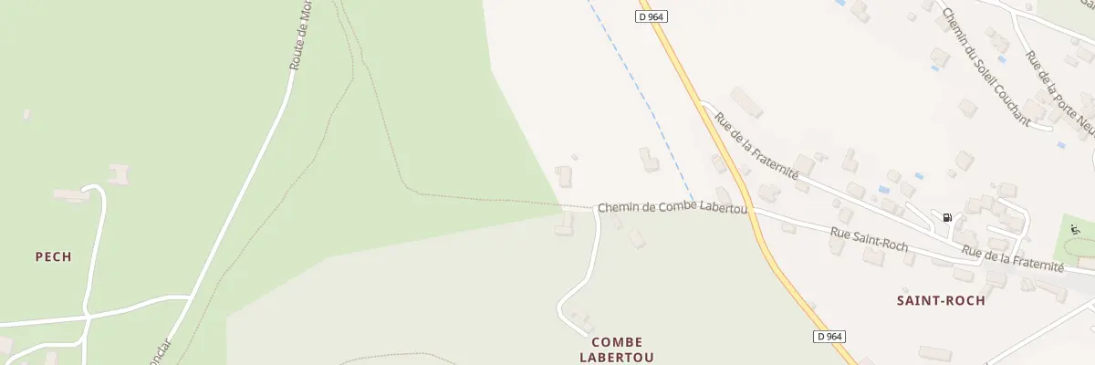 Plan du 146 Che de Combe Labertou à Bruniquel