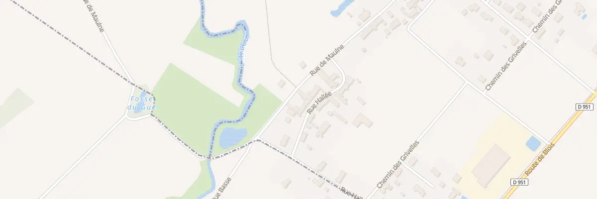 Plan du 4 Rue Hallée à Lailly-en-Val