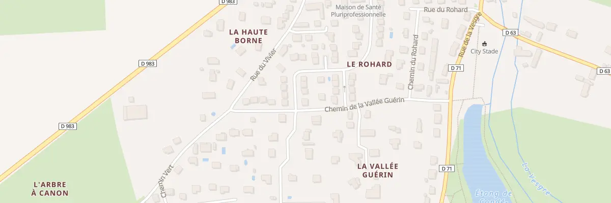 Plan du 2 All des Prunelles à Condé-sur-Vesgre