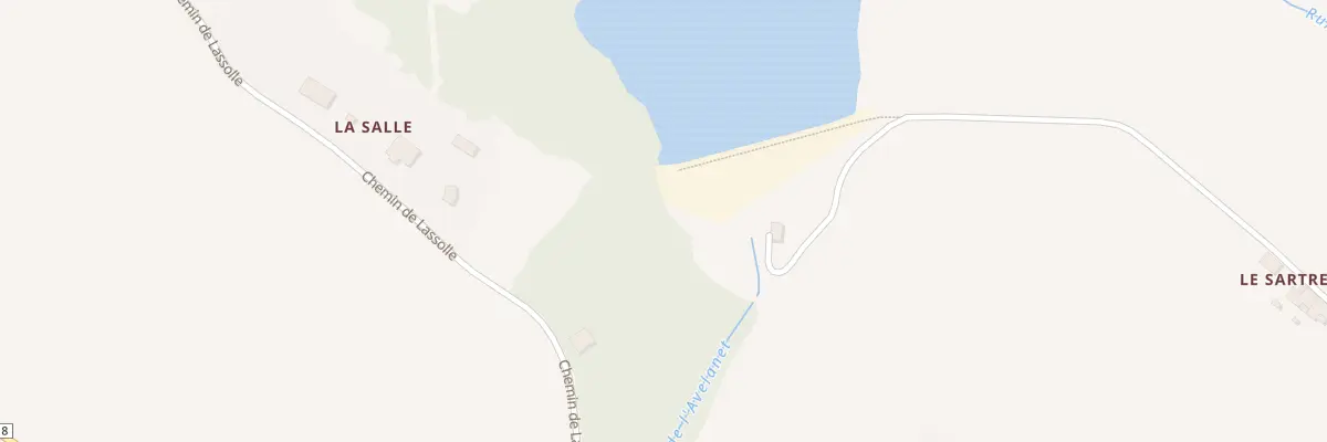 Plan du 17 Rte de Saint Sernin à Lanta