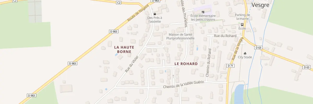 Plan du 3 All de Liliane à Condé-sur-Vesgre