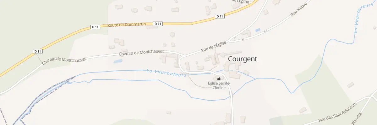 Plan du 12 Rue de l’Eglise à Courgent