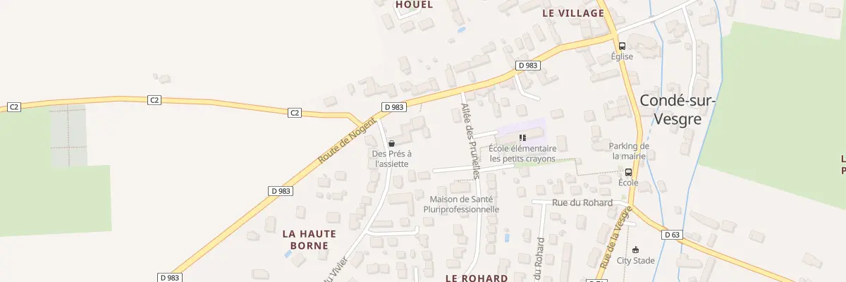 Plan du 10 Rue du Vivier à Condé-sur-Vesgre