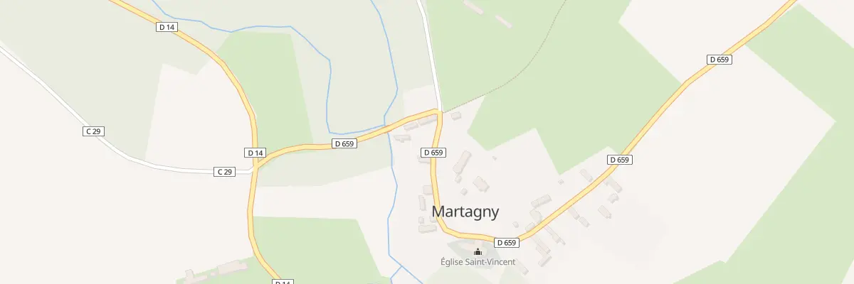 Plan du 6 Le Bourg à Martagny