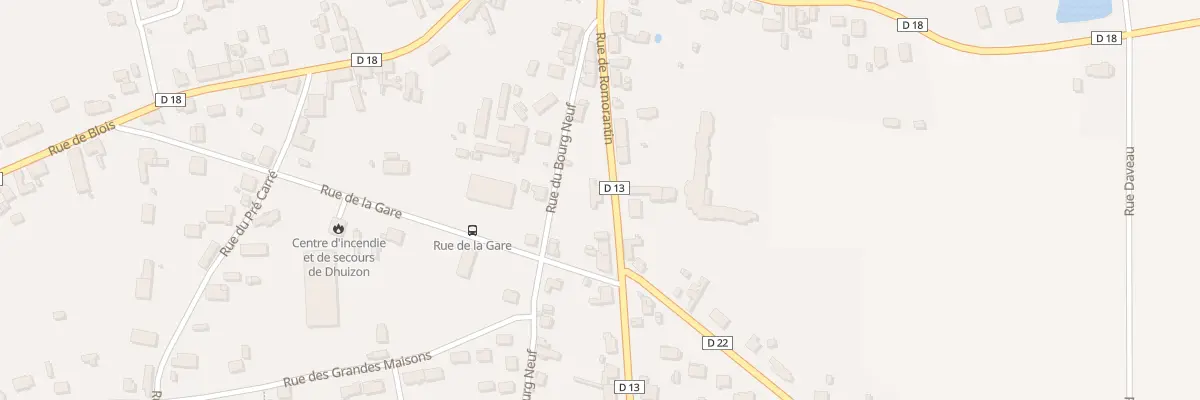 Plan du 221 Rue de Romorantin à Dhuizon