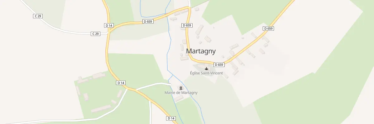 Plan du 9 Le Bourg à Martagny