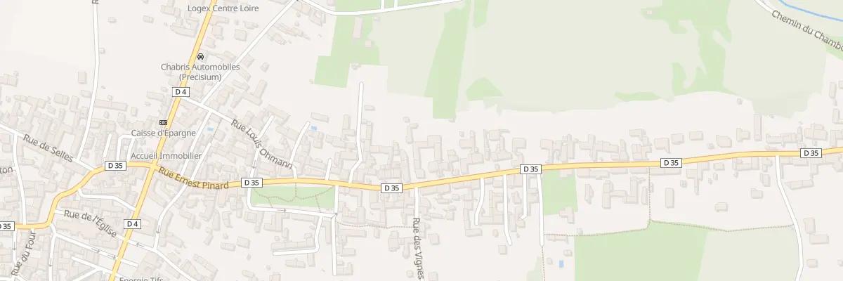 Plan du 93 Rue Ernest Pinard à Chabris