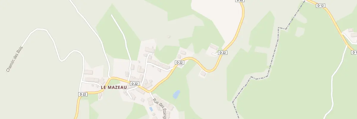 Plan du 5111 Le Mazeau à Auriat