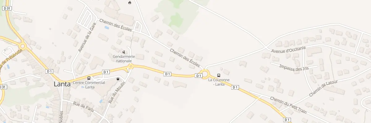 Plan du 9 Rte de Caraman à Lanta