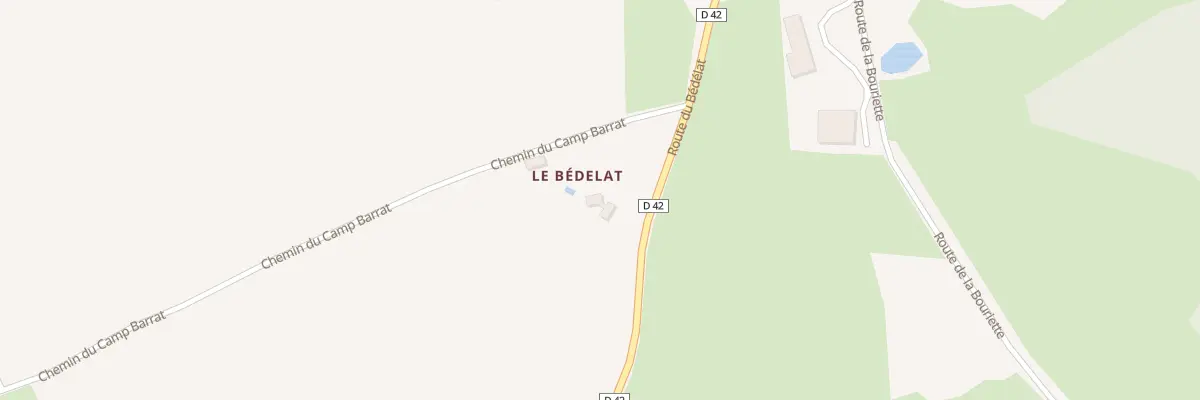 Plan du 364 Rte du Bédélat à Cœur de Causse